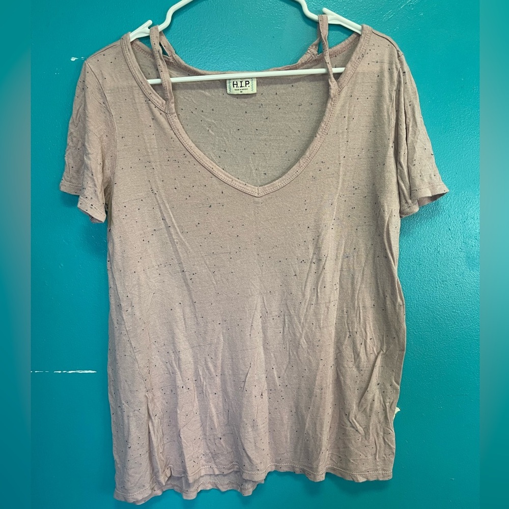 Peak a boo shoulder top
